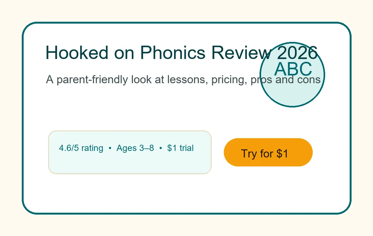 Hooked on Phonics review 2026 for parents comparing early reading programs